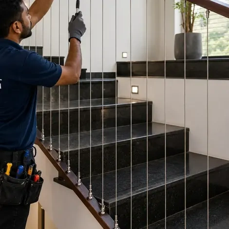 Invisible Grill for Staircase Chennai