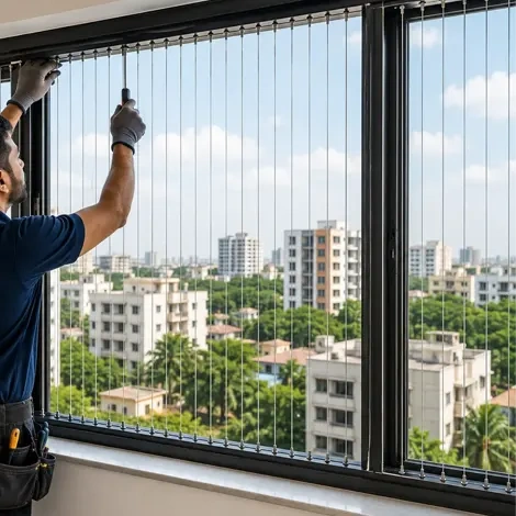 Invisible Grill for Windows Chennai